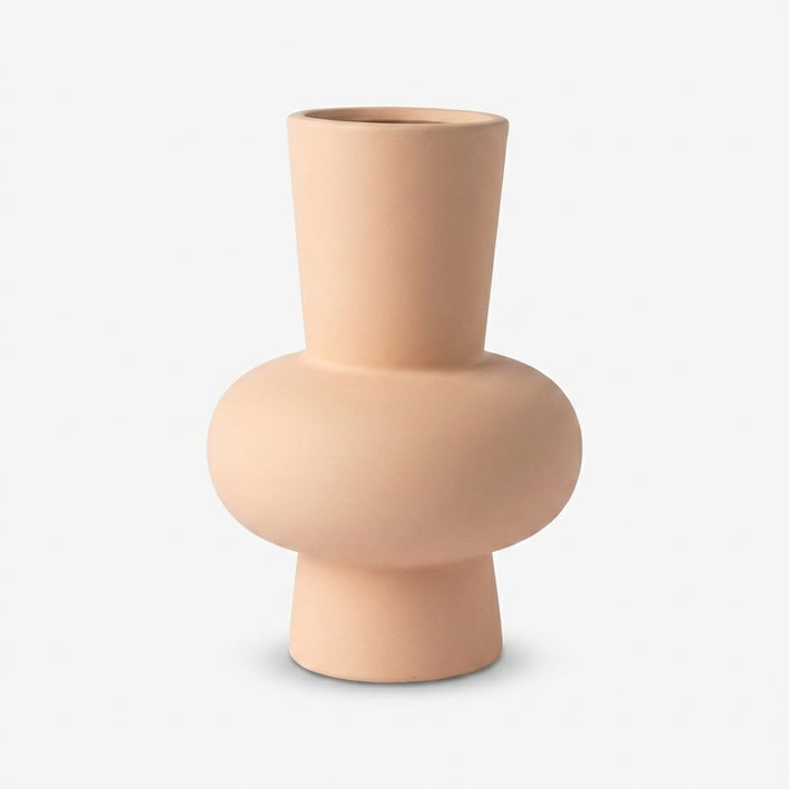 Premium Charming Peach Abstract Modern Ceramic Vase