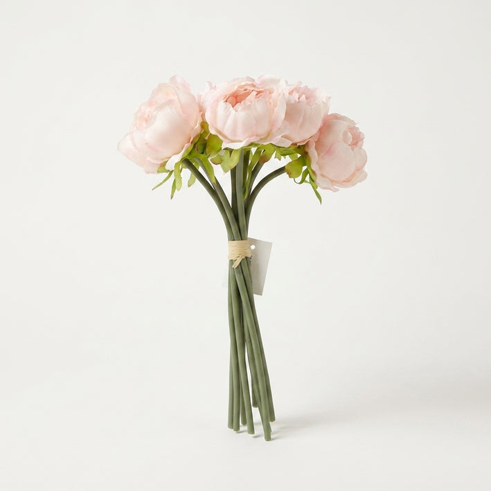Premium Elegant Artificial Pink Ranunculus Flower Bouquet for Home Decoration