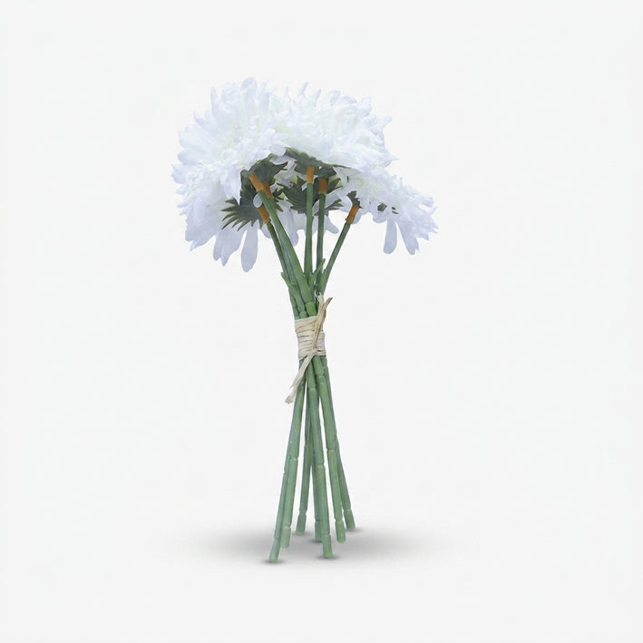 Premium Stunning Artificial White Chrysanthemum Flower Bouquet for Home Decoration