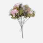 Premium Gorgeous Artificial Pink Peony Mixed Flower Bouquet for Home Decor
