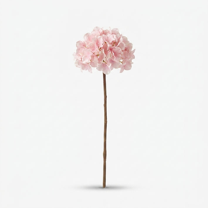 Premium Graceful Artificial Pink Hydrangea Flower Stem for Home Decoration