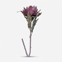 Artificial Purple Protea Flower Stick, Multicolour Decorative Flower Stem for Vase Arrangement, Home Décor & Gifting