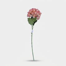 Artificial Hydrangea Flower Stick / Pink Decorative Flower Stem / Home Decor Flower Stick