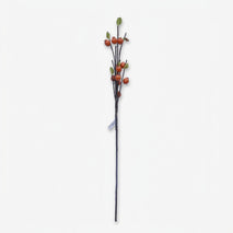 Artificial Orange Berry Stick / Decorative Berry Stem / Floral Arrangement Stick