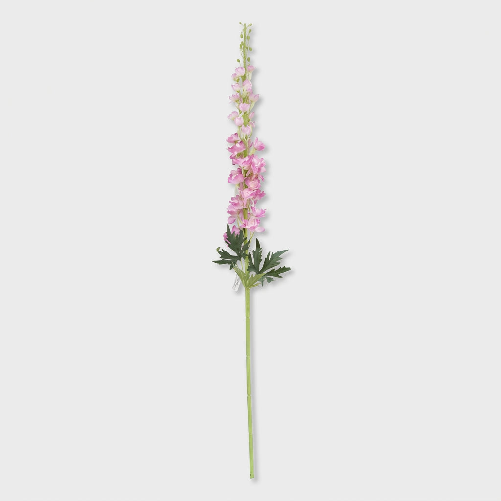 Premium Alluring Artificial Pink Delphinium Flower Stem Decorative Floral for Home Decor