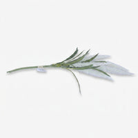 Premium Elegant Artificial White Fuzzy Leaf Stem Decorative Foliage for Home Decor