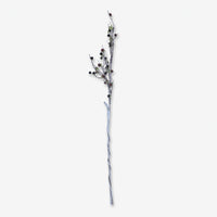 Artificial Berry Branch with Black & Brown Berries, Multicolour Decorative Floral Stem for Vase Arrangement & Event Décor