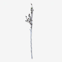 Artificial Berry Branch with Black & Brown Berries, Multicolour Decorative Floral Stem for Vase Arrangement & Event Décor