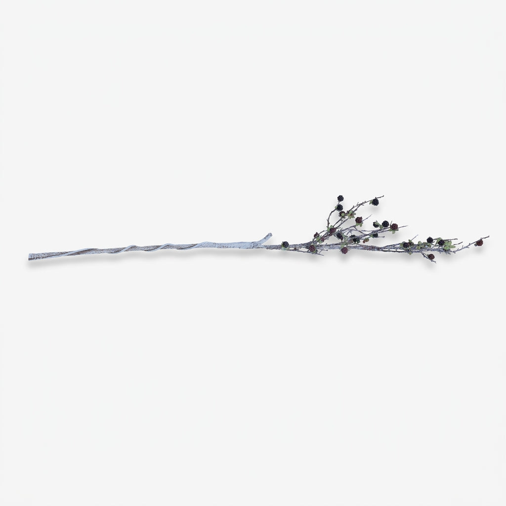 Premium Exquisite Artificial Black Berry Branch Stem Decorative Floral for Home and Office Decor