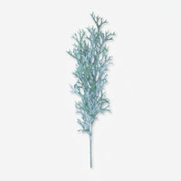 Artificial Blue Green Fern Hanging Stem, Multicolour Decorative Foliage for Wall Décor & Floral Styling