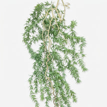Artificial Green Fern Hanging Vine, Decorative Foliage Stem for Wall Décor, Balcony Décor & Floral Styling