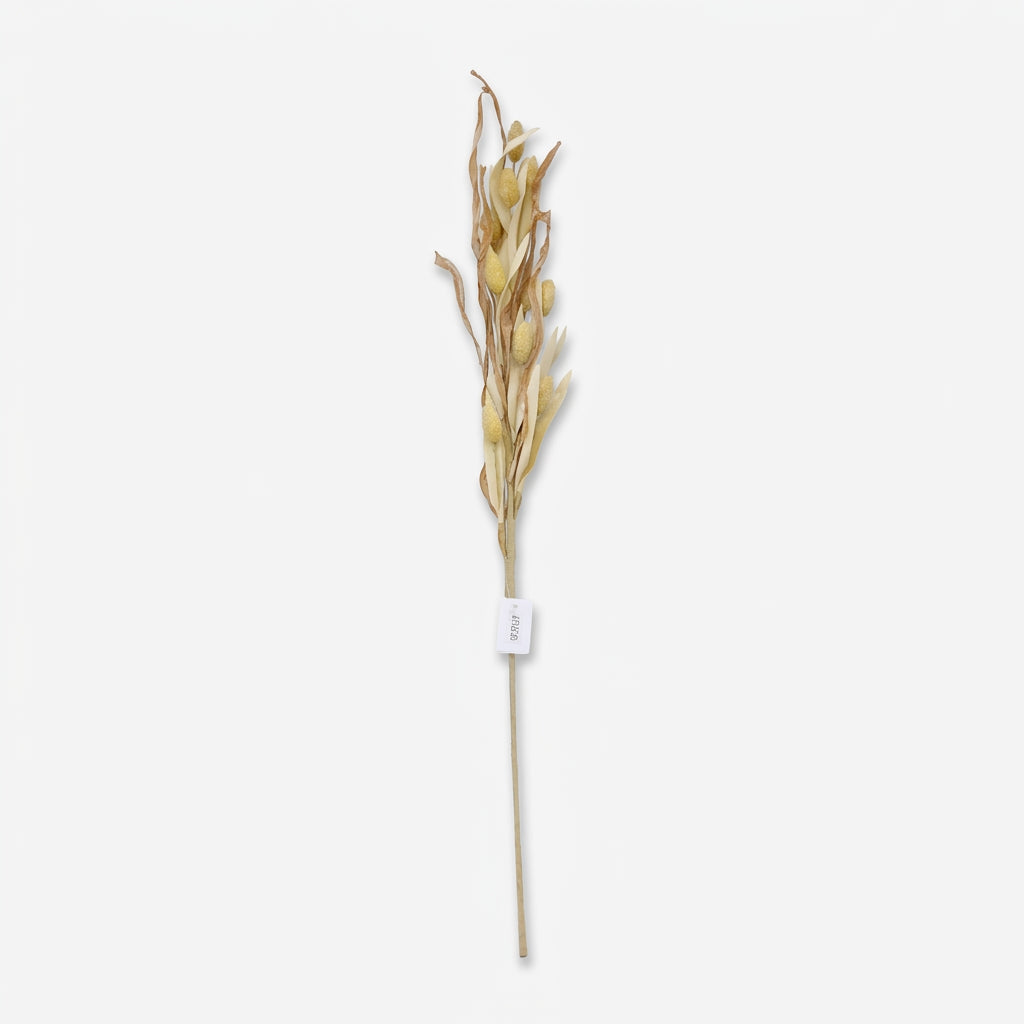 Artificial Golden Dried Grass Stick, Decorative Pampas Style Stem for Vase Arrangement, Home Décor & Event Styling