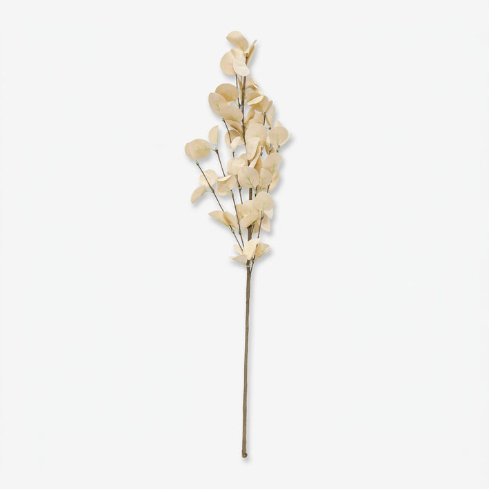 Premium Charming Artificial Cream Eucalyptus Leaf Branch for Home, Office & Table Decoration