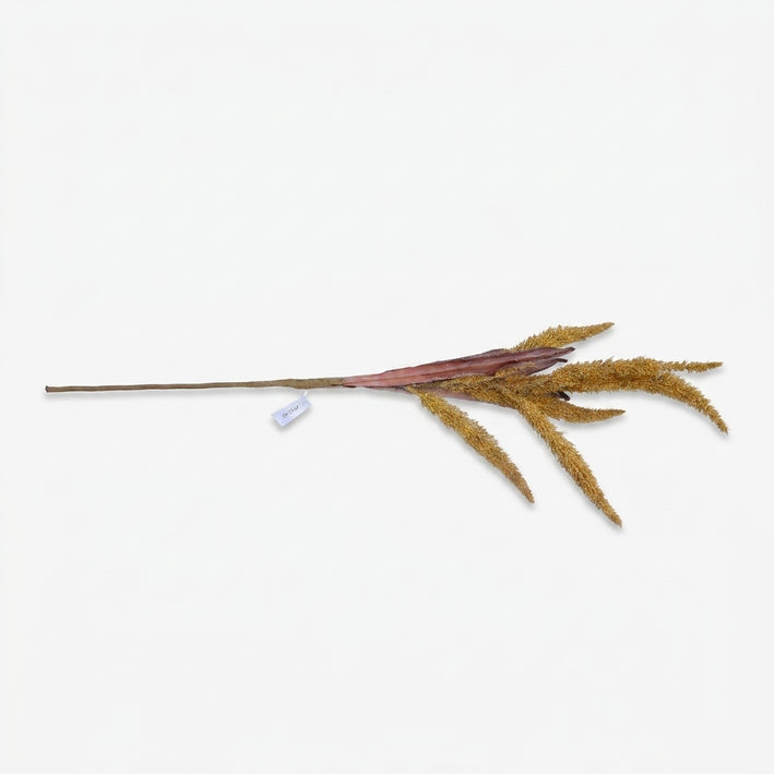 Premium Exquisite Artificial Golden Dried Grass Flower Branch for Vase & Home Decoration