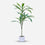 Premium Enchanting Artificial Dracaena Green Leaf Plant with Decorative Pot for Home Office Decor