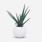 Premium Gorgeous Artificial Green Round Leaf Bush Plant with White Decorative Pot for Home Decor