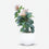 Premium Enchanting Artificial Green Fiddle Leaf Plant with White Decorative Pot for Home & Office Decor