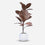 Premium Elegant Artificial Peach Magnolia Flower Plant with Green Leaves and White Decorative Pot