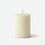 Cream LED Pillar Candle, Plastic Battery Operated Flameless Candle / Ribbed Decorative Candle / Home & Festival Décor