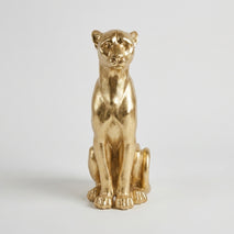 Premium Charming Golden Panther Statue Decorative Figurine for Home & Office Decor