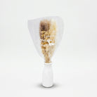 Artificial Dried Flowers with White Pot, Cream & White Decorative Flower Vase / Tabletop Floral Arrangement / Home & Office Décor