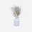 Artificial Dried Flowers with White Pot, Cream & White Decorative Floral Arrangement / Tabletop Flower Vase / Home & Office Décor