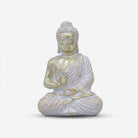 Premium Alluring Golden & White Buddha Statue Decorative Figurine for Home & Office