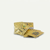 Golden Playing Card Set, Premium Foil Poker Cards / Golden Dollar Design Playing Cards / Party & Gifting Card Game Set