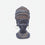 African Lady Face Bust Showpiece, Multicolour Resin Female Face Figurine / Tribal Head Sculpture / Decorative Tabletop Home Décor