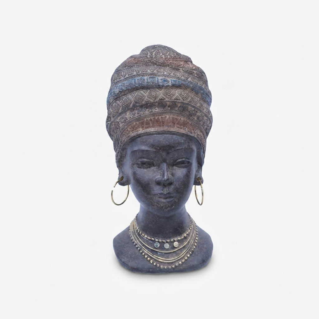 Premium Gorgeous Black Buddha Head Statue Decorative Figurine for Home Decor