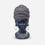 African Lady Face Bust Showpiece, Multicolour Resin Tribal Female Face Figurine / Mini Head Sculpture / Tabletop Home & Office Décor