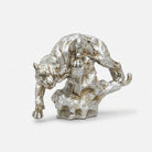 Golden Cheetah Decorative Showpiece, Resin Animal Figurine for Home Décor, Table Décor & Gifting