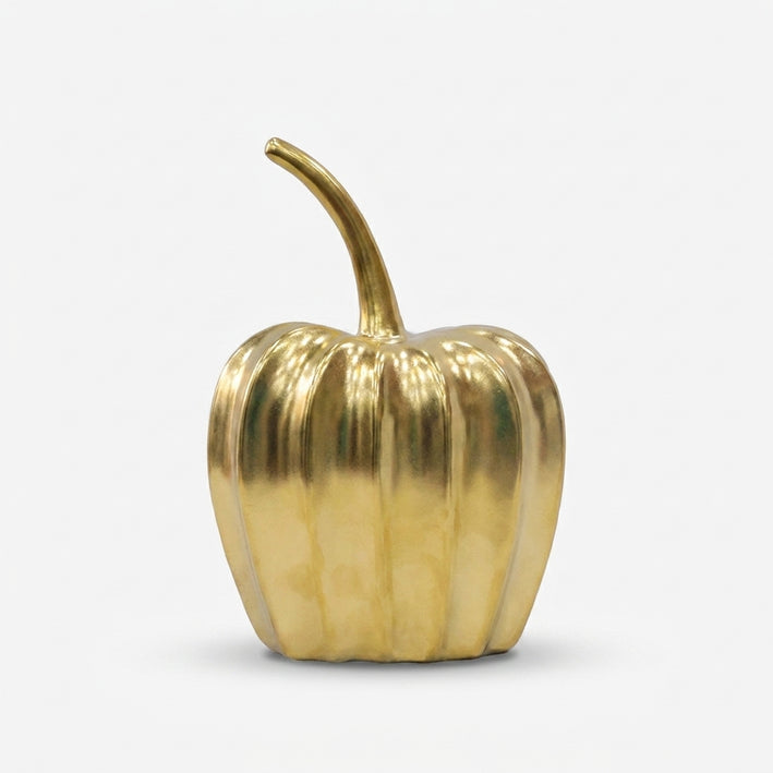 Premium Enchanting Golden Decorative Pumpkin Showpiece for Home & Office Decor