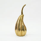 Tall Golden Capsicum Showpiece, Ceramic Decorative Vegetable Figurine / Luxury Golden Tabletop Accent / Home & Office Décor