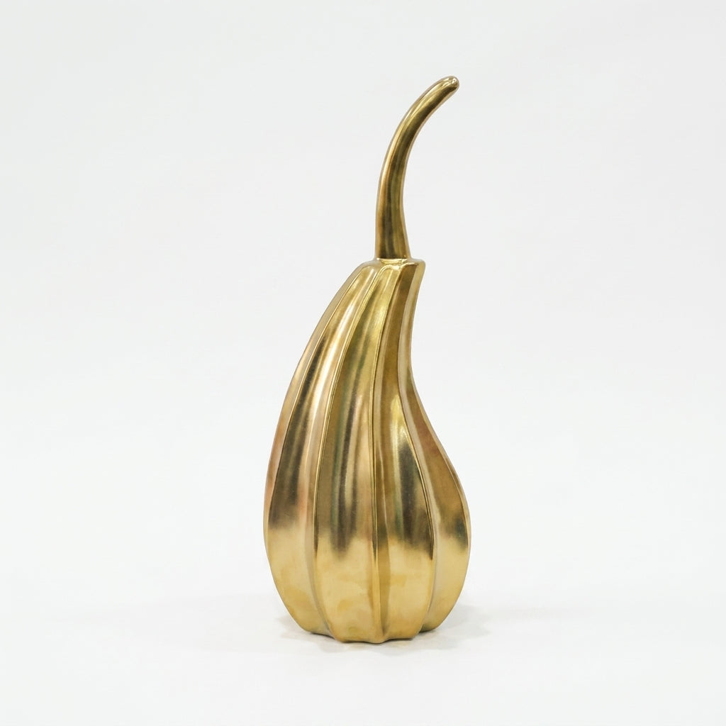 Premium Elegant Golden Decorative Gourd Showpiece for Home & Office Decor