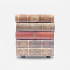 Book Style Jewelry Box, Multicolour MDF Decorative Storage Drawer / 5-Drawer Book Organizer / Tabletop Home Décor Storage Box