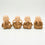 Cute Baby Monk Showpiece Set, Cream Resin Decorative Monk Figurines / Spiritual Tabletop Statue Set for Home Décor, Office Décor & Gifting