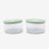 Clear Glass Tiffin Container Set, Crystalline Glass Food Storage Bowl Set / Kitchen Storage Container for Home Use