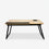 Cream Foldable Study Bed Table with Cup Holder & Tablet Slot, Wood and Iron Laptop Table / Activity Table for Home Use