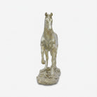 Golden Horse Showpiece, Resin Decorative Horse Figurine / Tabletop Animal Statue for Home Décor & Office Décor