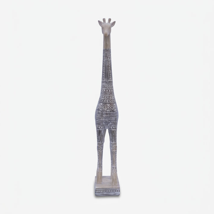 Wooden Giraffe Showpiece, Tall Decorative Giraffe Figurine / Animal Statue for Home Décor, Office Décor & Gifting