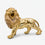 Golden Lion Showpiece, Resin Roaring Lion Figurine / Premium Animal Statue for Home & Office Décor