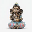 Lord Ganesha Decorative Showpiece, Multicolour Resin Ganesh Figurine for Home Décor, Pooja Décor & Gifting