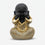Baby Monk Showpiece with See No Evil Pose, Golden & Black Resin Decorative Monk Figurine / Spiritual Tabletop Statue for Home Décor, Office Décor & Gifting