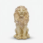 Golden Lion Showpiece, Resin Sitting Lion Figurine / Decorative Tabletop Statue for Home Décor, Office Décor & Gifting