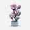 Artificial Flower Pot with Pink Floral Arrangement, Multicolour Ceramic Decorative Flower Plant for Home Décor, Table Décor & Gifting