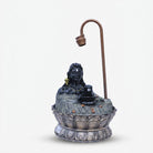 Lord Shiva Fountain Showpiece with Shivling, Multicolour Resin Decorative Water Fountain / Spiritual Tabletop Fountain / Home Temple Décor