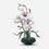 Artificial Flower Pot with White & Pink Floral Arrangement, Multicolour Plastic Decorative Flower Plant for Home Décor, Table Décor & Gifting