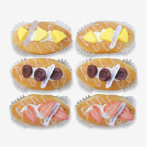 Dessert Bun Design Fridge Magnet, Multicolour Plastic Refrigerator Magnet for Kitchen Décor & Gifting