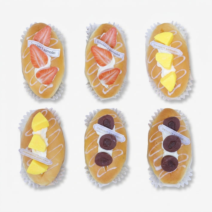 Dessert Bun Design Fridge Magnet, Multicolour Plastic Decorative Refrigerator Magnet for Kitchen, Home Décor & Gifting